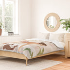 Yoga Girl Power with cat & plants Duvet Cover Gallery Image 2