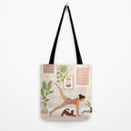 Yoga Girl Power with cat & plants Tote Bag Gallery Image 2