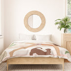 Yoga Girl Power with cat & plants Duvet Cover Gallery Image 3