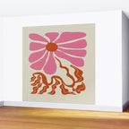 Pink daisy  Wall Mural Gallery Image 2