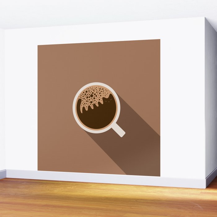 Coffee Cat 6 Wall Mural Gallery Image 2