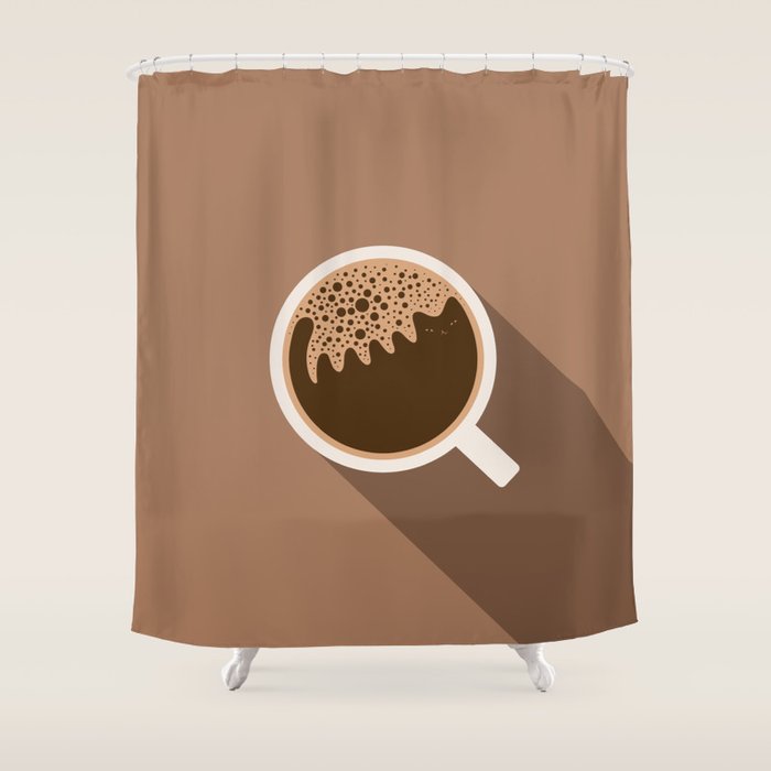 Coffee Cat 6 Shower Curtain Gallery Image 1