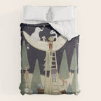 the moon forest Duvet Cover Gallery Image 6