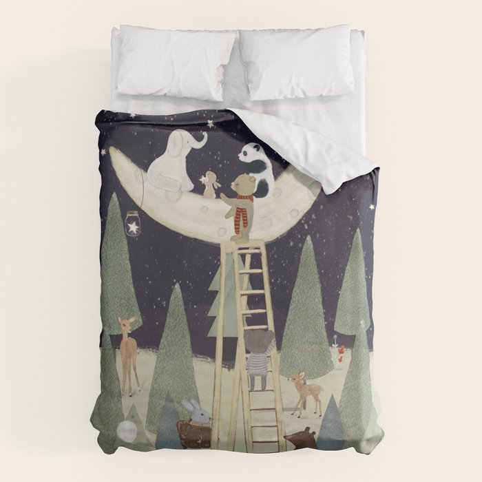 the moon forest Duvet Cover Gallery Image 6