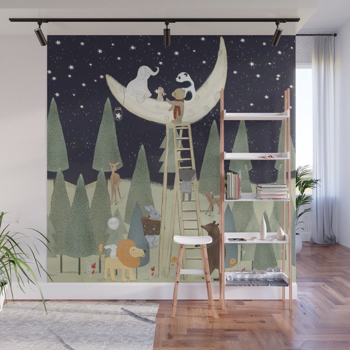 the moon forest Wall Mural Gallery Image 1