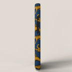 Tigers (Navy Blue and Marigold) iPhone Case Gallery Image 2