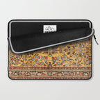 Kashan  Antique  Persian Rug Print Laptop Sleeve Gallery Image 2