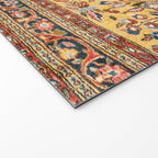Kashan  Antique  Persian Rug Print Welcome Mat Gallery Image 2