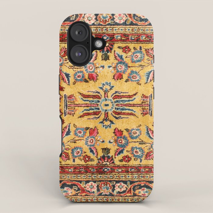 Kashan  Antique  Persian Rug Print iPhone Case Gallery Image 1