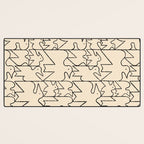 Linear Flock No. 1 Desk Mat Gallery Image 3