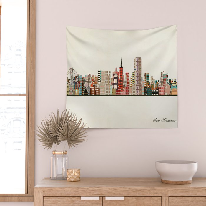 san francisco california Wall Tapestry Gallery Image 2