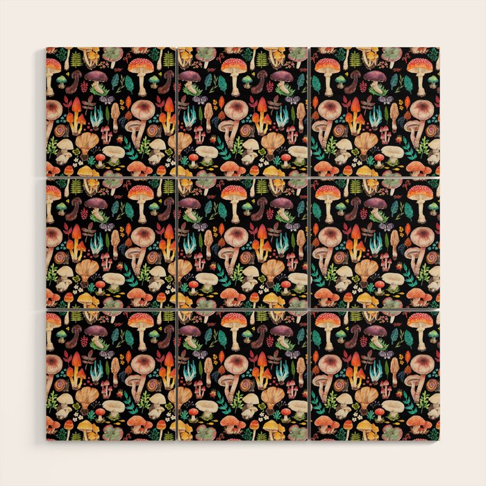 Mushroom heart Wood Wall Art Gallery Image 1