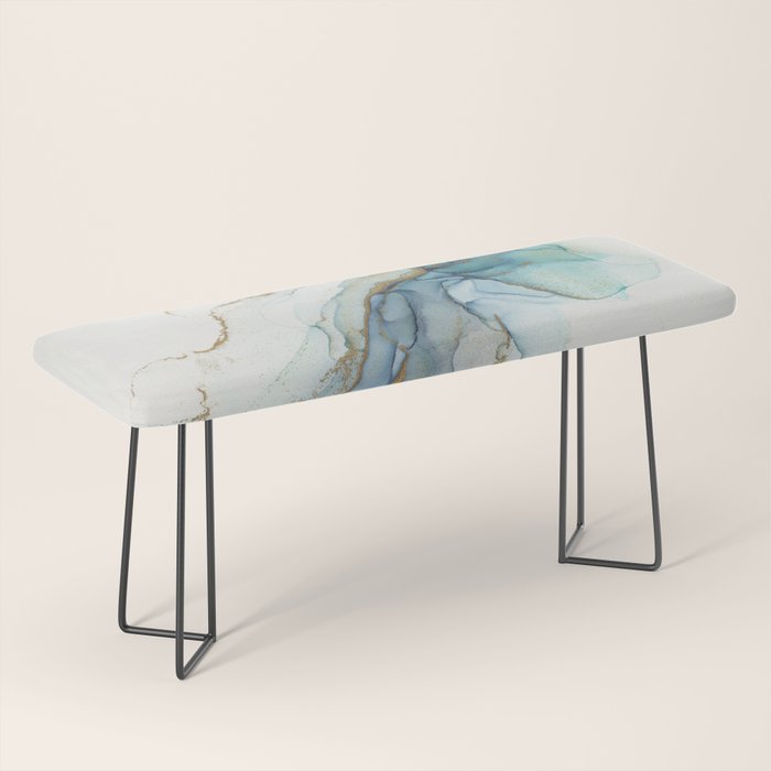 Abstract Jellyfish Alcohol Ink Painting Bench Gallery Image 1