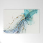 Abstract Jellyfish Alcohol Ink Painting Welcome Mat Gallery Image 1
