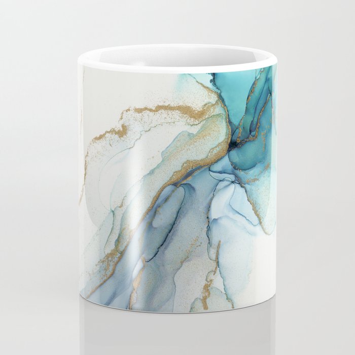 Abstract Jellyfish Alcohol Ink Painting Coffee Mug Gallery Image 4