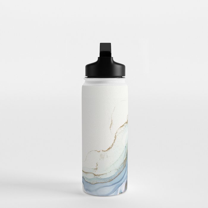 Abstract Jellyfish Alcohol Ink Painting Water Bottle Gallery Image 3
