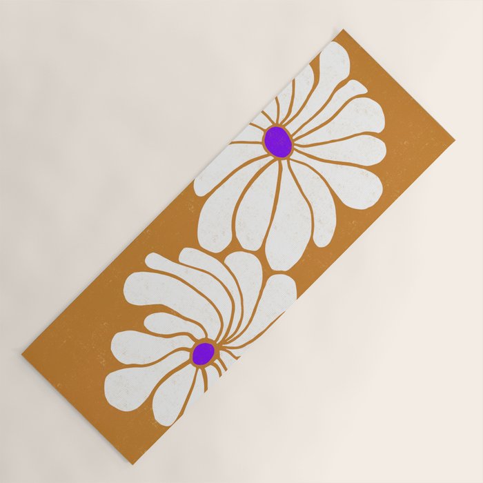 daisy 1967, orange Yoga Mat Gallery Image 1