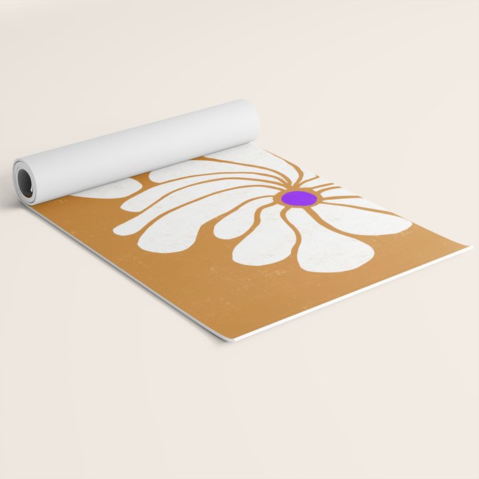 daisy 1967, orange Yoga Mat Gallery Image 2