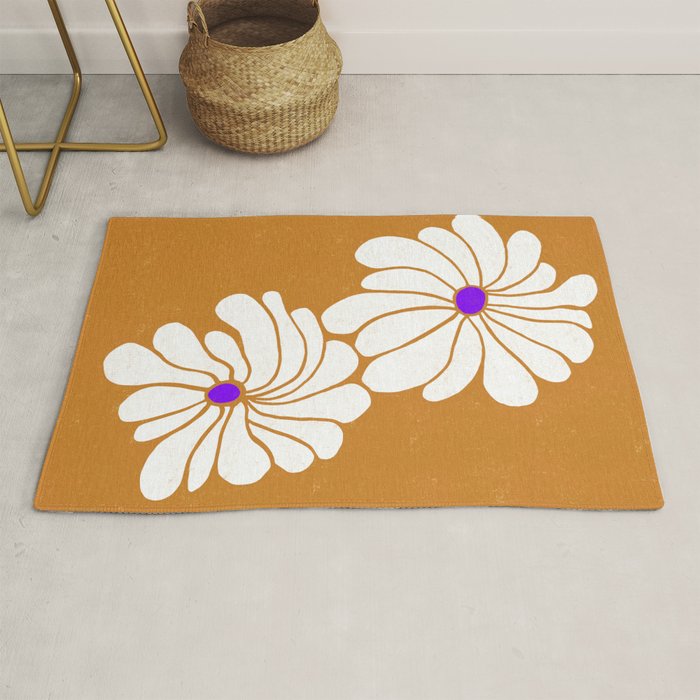 daisy 1967, orange Rug Gallery Image 1
