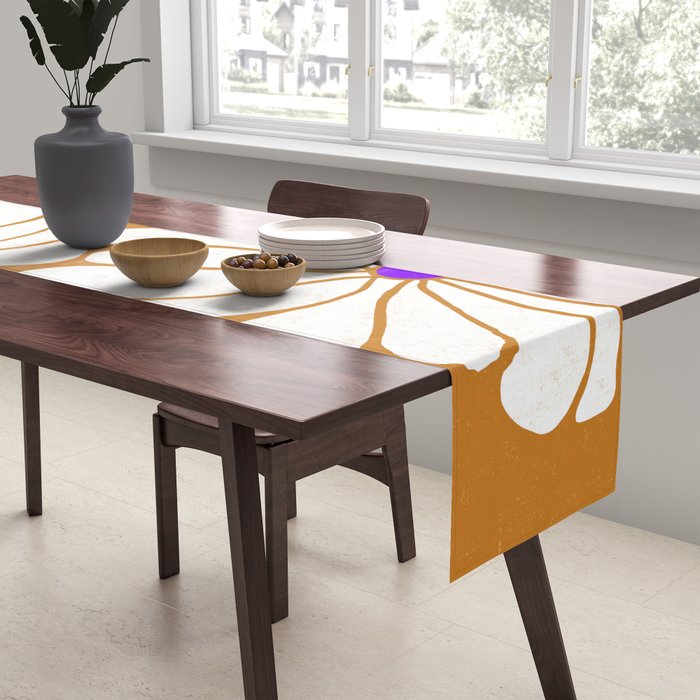 daisy 1967, orange Table Runner Gallery Image 2