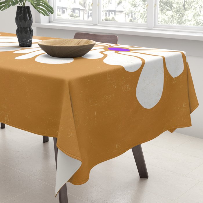 daisy 1967, orange Tablecloth Gallery Image 3