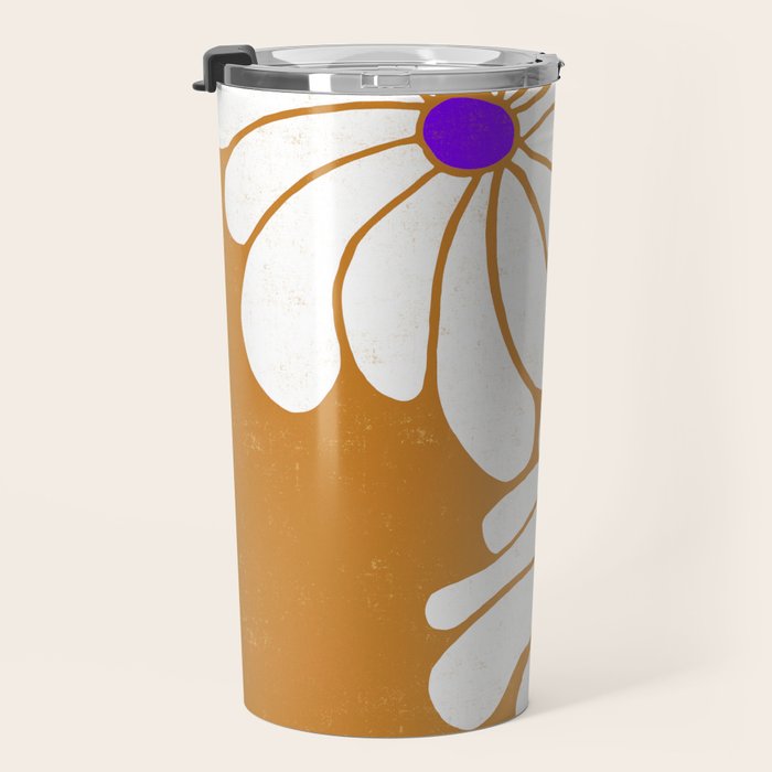 daisy 1967, orange Travel Mug Gallery Image 3