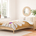 daisy 1967, orange Duvet Cover Gallery Image 2