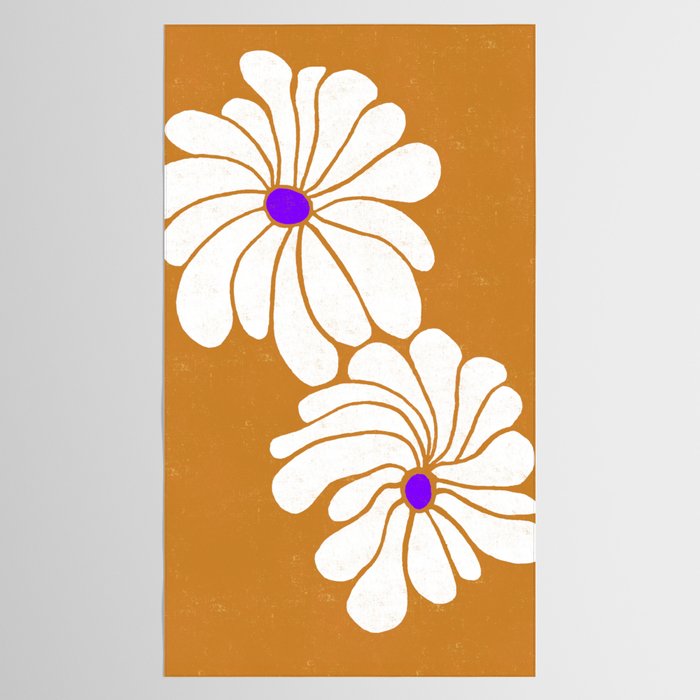 daisy 1967, orange Tablecloth Gallery Image 2