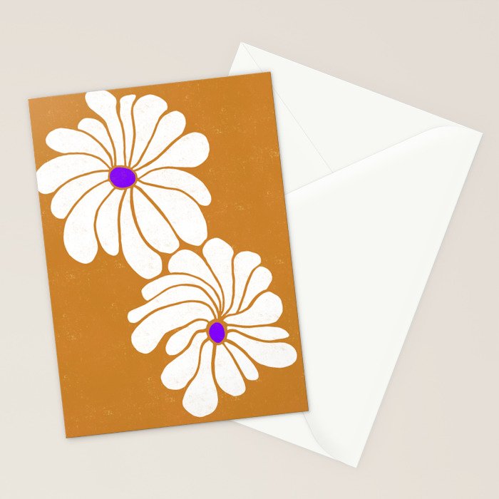 daisy 1967, orange Stationery Card Gallery Image 2