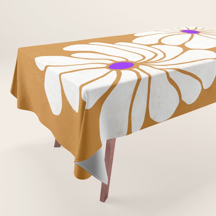 daisy 1967, orange Tablecloth Gallery Image 1