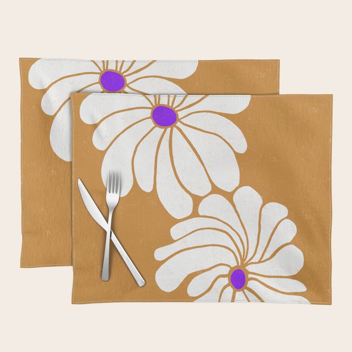 daisy 1967, orange Placemat Gallery Image 1