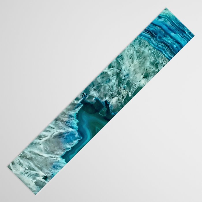 Aqua turquoise agate mineral gem stone Table Runner Gallery Image 3