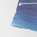 Falling star, shooting star, sailboat ocean waves blue sea Pillow Sham Gallery Image 4