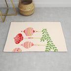 Cheerful little Christmas baubles Rug Gallery Image 1