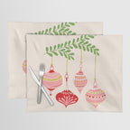 Cheerful little Christmas baubles Placemat Gallery Image 1