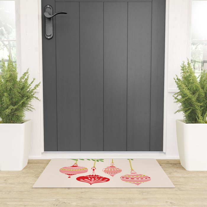 Cheerful little Christmas baubles Welcome Mat Gallery Image 3