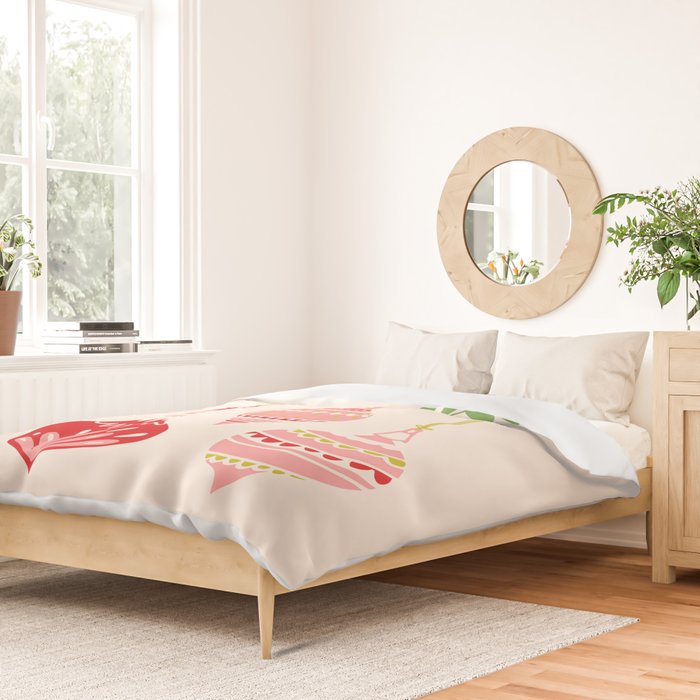 Cheerful little Christmas baubles Duvet Cover Gallery Image 2