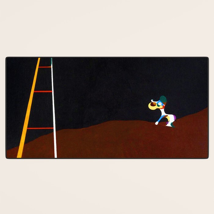 Joan Miro Dog Barking at the Moon Desk Mat Gallery Image 3
