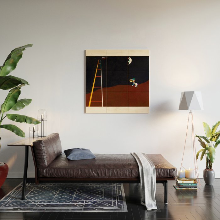 Joan Miro Dog Barking at the Moon Wood Wall Art Gallery Image 2