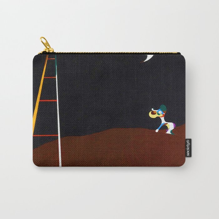 Joan Miro Dog Barking at the Moon Carry All Pouch Gallery Image 1