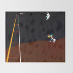 Joan Miro Dog Barking at the Moon Throw Blanket Gallery Image 2