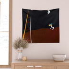 Joan Miro Dog Barking at the Moon Wall Tapestry Gallery Image 2