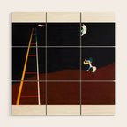 Joan Miro Dog Barking at the Moon Wood Wall Art Gallery Image 1