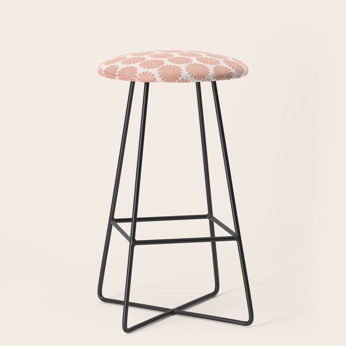 Floral Daisy Pattern XXXVIII Stool Gallery Image 1