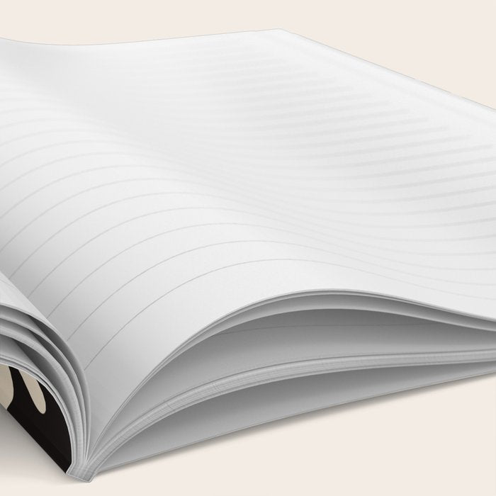 Mid-Century Flowers in Black & White Notebook Gallery Image 2