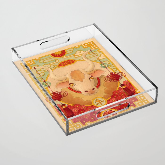 Year of the Ox Acrylic Tray Gallery Image 1