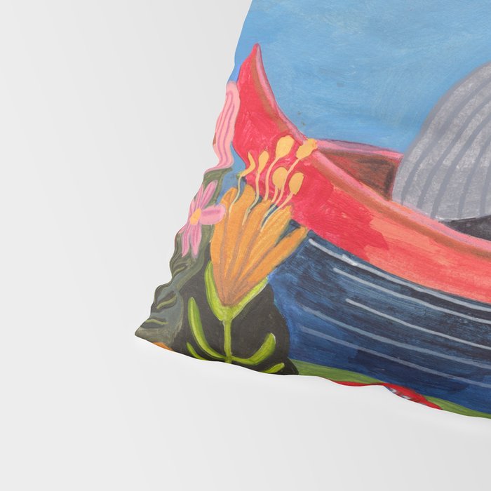 Wedding boat in mountain landscape Pillow Sham Gallery Image 4