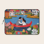 Wedding boat in mountain landscape Laptop Sleeve Gallery Image 1