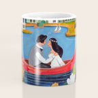 Wedding boat in mountain landscape Coffee Mug Gallery Image 4