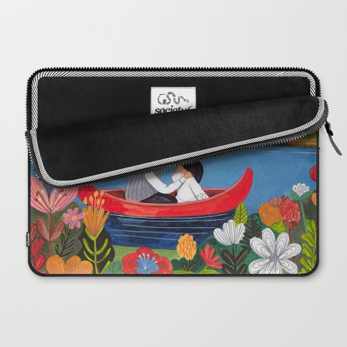 Wedding boat in mountain landscape Laptop Sleeve Gallery Image 2